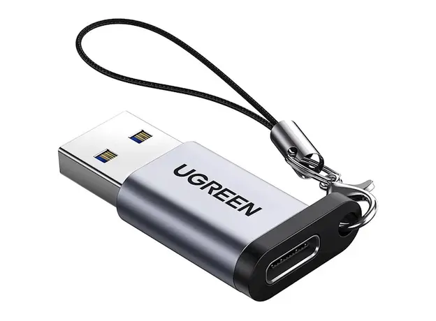 USB ადაპტერი UGREEN US276 (50533) USB3.0 to USB-C Adapter, Gray, 2 image