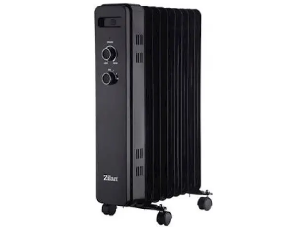 ზეთის გამათბობელი Zilan ZLN8443, 2000W, Oil Radiator, Black, 2 image