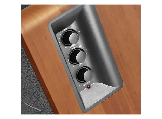 სტუდიური მონიტორი Edifier R1280Ts Active 2.0 Bookshelf Speaker Set, 42W RMS, Brown, 5 image