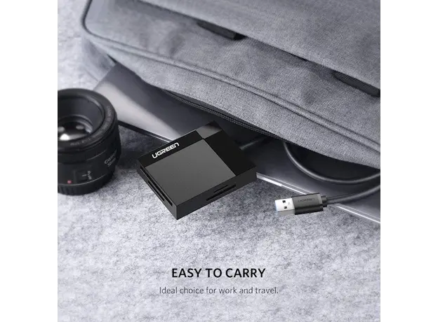 ბარათის წამკითხველი UGREEN CR125 (30333) USB 3.0 All-in-One Card Reader 0.5M, 6 image