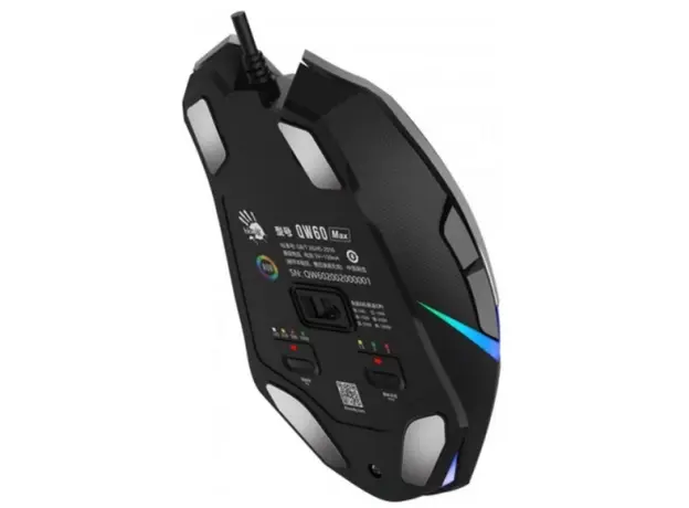 მაუსი A4tech Bloody W60 Max RGB Gaming Mouse Gun Grey, 8 image