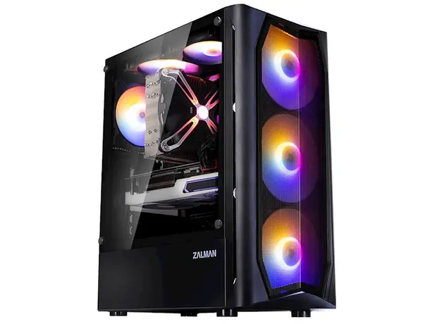 ქეისი Zalman N4REV.1, Computer Case, MidT, ATX, Micro-ATX, Mini-ATX, 2xUSB 2.0, USB 3.0, Black, 2 image