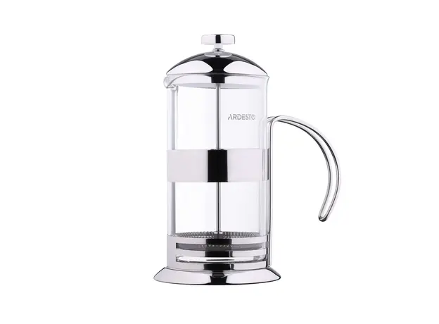 ჩაის დასაყენებელი ARDESTO French press  Gemini, 1000 ml, stainless steel, glass, 2 image