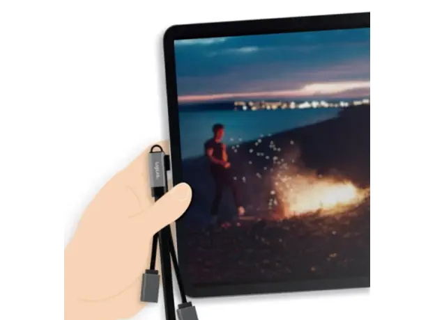 ადაპტერი Logilink UA0361 USB-C Hub, 90° USB-C plug to 2x USB, 5 image