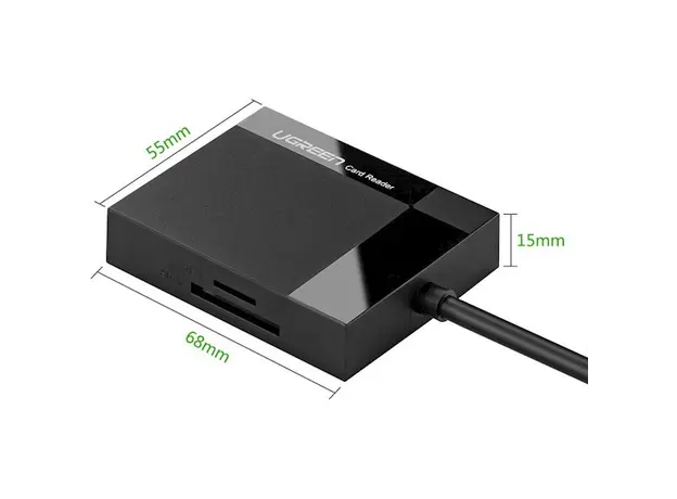 ბარათის წამკითხველი UGREEN CR125 (30333) USB 3.0 All-in-One Card Reader 0.5M, 8 image