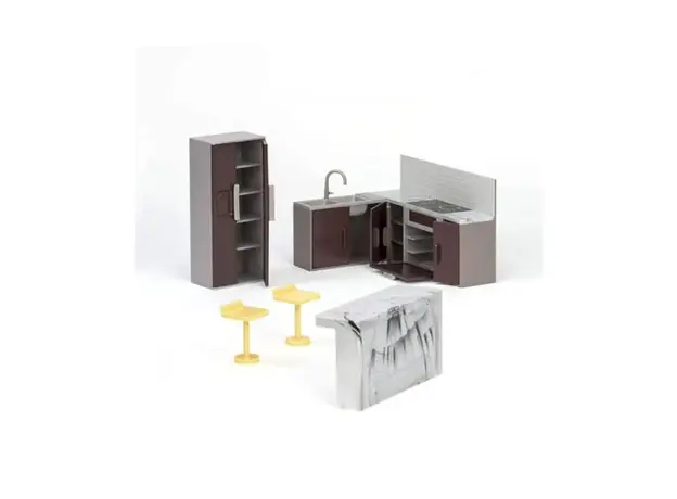 სათამაშო სახლი LORI LORI WOOD HOUSE FOR 6" DOLL LO37004Z, 3 image