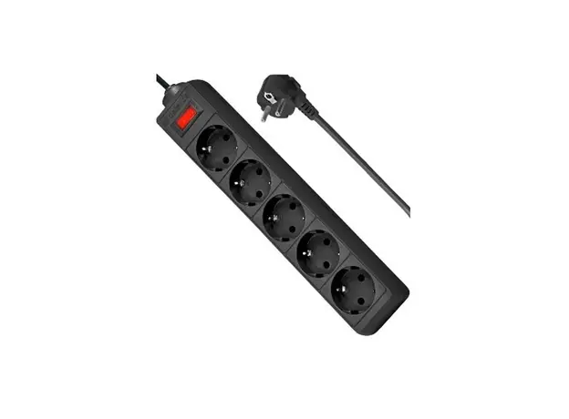 დამაგრძელებელი კაბელი Defender Power Strip ES 3m 5 Plug, 3 image