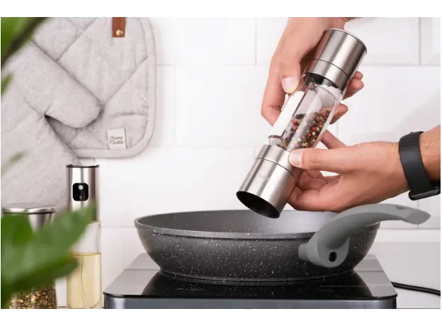 სამარილე და საპილპილე Ardesto Salt and Pepper Mill 2 in 1 Gemini, acryl, stainless steel, 5 image