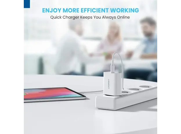 მობილურის დამტენი UGREEN CD137 (60450) Fast Charging Power Adapter with PD 18W EU (White), 2 image