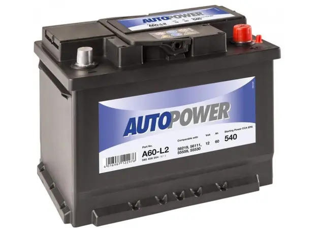 აკუმულატორი AUTOPOWER A60L2H5R 60 ა*ს R+