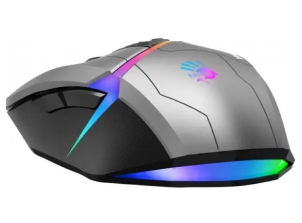 მაუსი A4tech Bloody W60 Max RGB Gaming Mouse Gun Grey, 7 image
