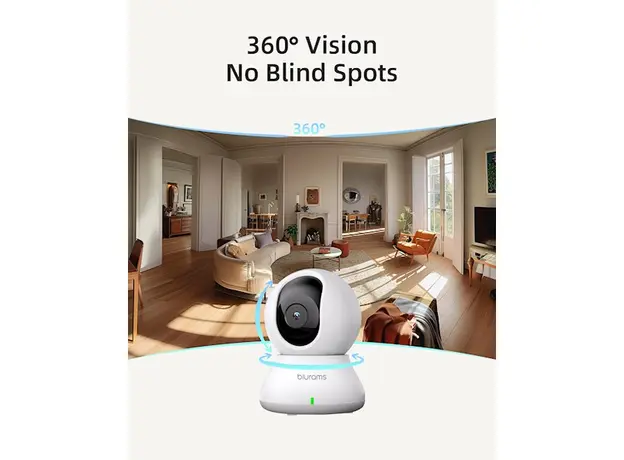 ვიდეო სათვალთვალო კამერა Blurams A33 Dome Nexa, Indoor Security Camera, White, 8 image