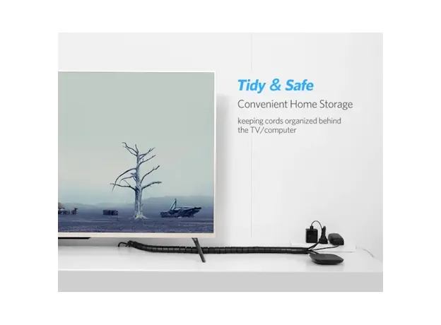 კაბელ მენეჯმენტი UGREEN LP121 (30819) Protection Tube DIA 25mm 3m (Black),LP121, 6 image