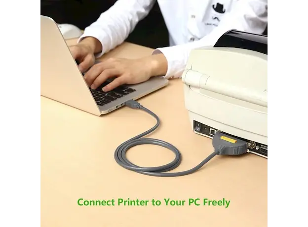 პრინტერის კაბელი UGREEN CR124 (20225) USB to CN36 IEEE1284 Parallel Printer Cable 2m, 6 image