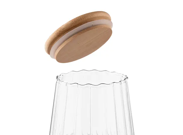 ქილა Ardesto Jar Fresh Vintage 650 ml, glass, bamboo, 3 image
