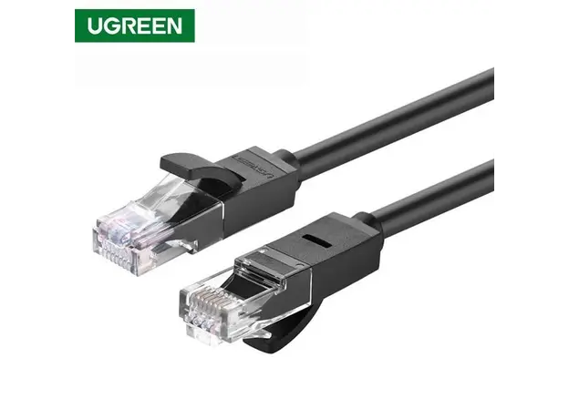 ქსელის კაბელი UGREEN NW102 (20166) Cat6 Patch Cord UTP Lan Cable, 20m, Black