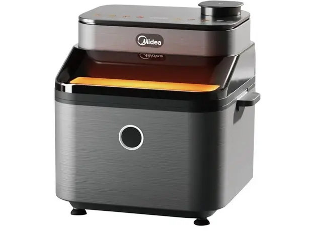 აეროგრილი Midea MF-CY75C Air Fryer 7L Black, 5 image