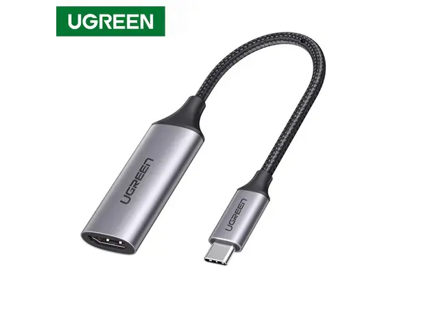 USB ადაპტერი UGREEN 70444 USB Type C to HDMI 2.0 4K@60 Hz Thunderbolt 3 Convertor for MacBook / PC gray