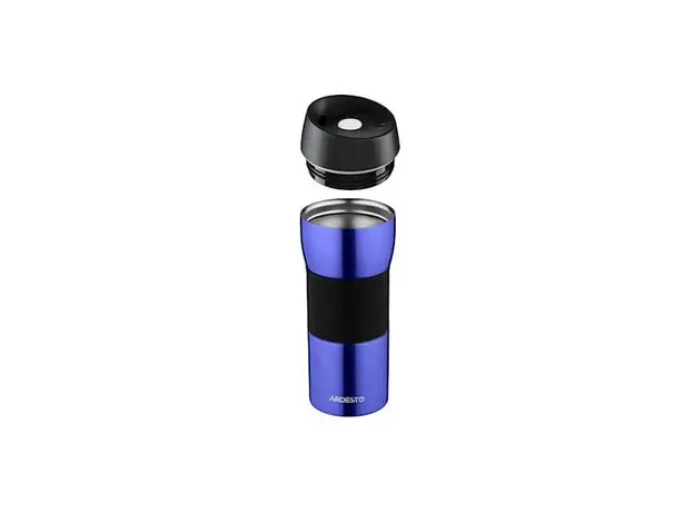 თერმოსი ARDESTO AR2645STB Travel mug Easy travel 450 ml, Silocone, Blue, 3 image