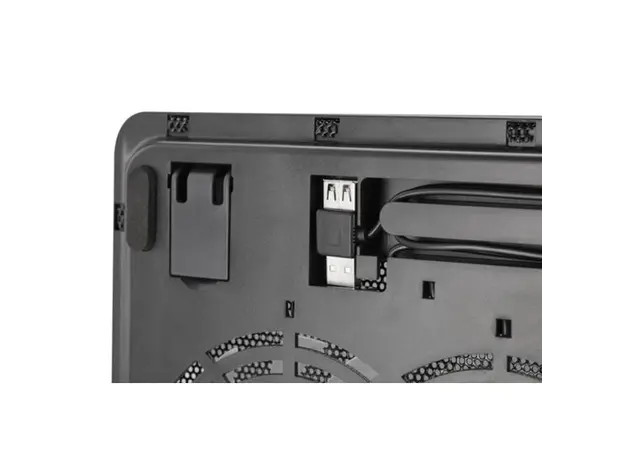 ნოუთბუქის გამაგრილებელი 2E GAMING Laptop stand CPG-001, up to 14", 1xUSB-A, Blue LED, black, 4 image