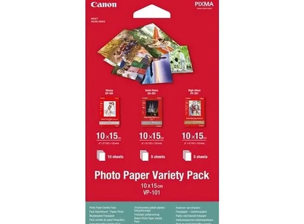 ფოტო ქაღალდი Canon VP-101 Photo Paper Variety Pack 4x6 - 20 Sheets