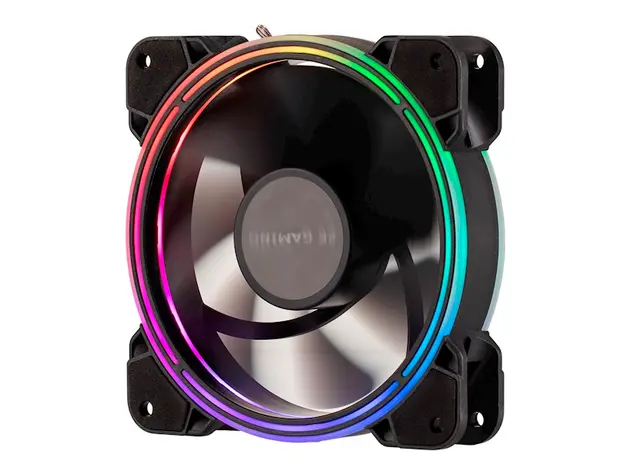 ქულერი 2E GAMING Case fan AIR COOL ACF120B-RGB, 120mm, 1300rpm,  4pin PWM+3pin, 24.8dBa, 2 image