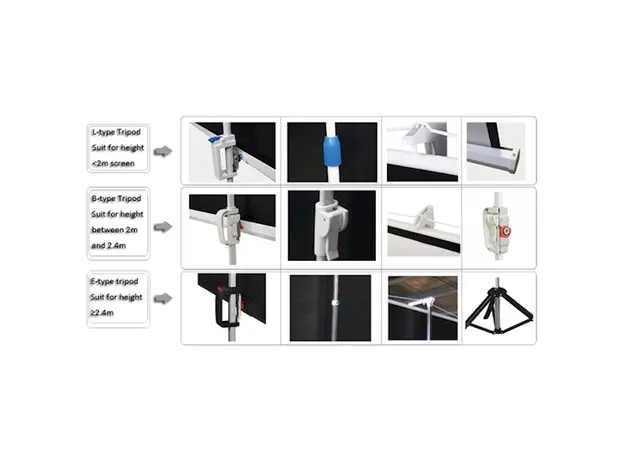 პროექტორის ეკრანი ALLSCREEN TRIPOD PROJECTION SCREEN 180X180CM HD FABRIC CTP-7272 100 inch, 5 image