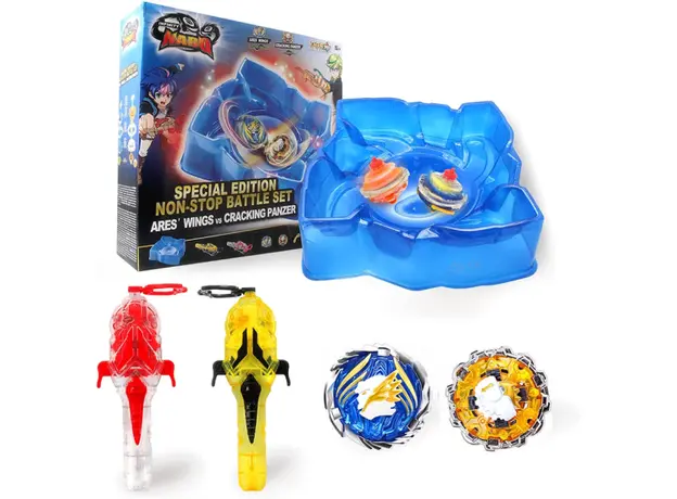 სათამაშო ნაკრები Auldey Infinity Nado V Special Edition Battle Set Ares' Wings vs Cracking Panzer