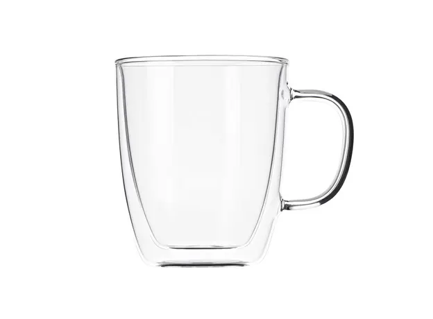 ლატეს ჭიქების ნაკრები  ARDESTO Double wall borosilicate glass mug set, 400 ml, 2 pcs, with handles, 2 image
