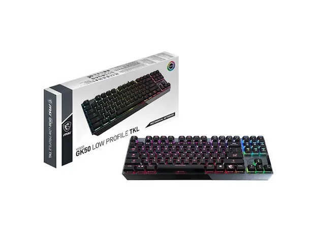 კლავიატურა MSI S11-04RU239-GA7 VIGOR GK50, Wired, RGB, USB, Gaming Keyboard, Black, 4 image