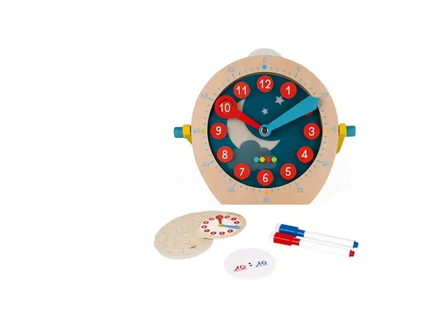 სასწავლო საათი Janod Learn To Tell The Time, 5 image
