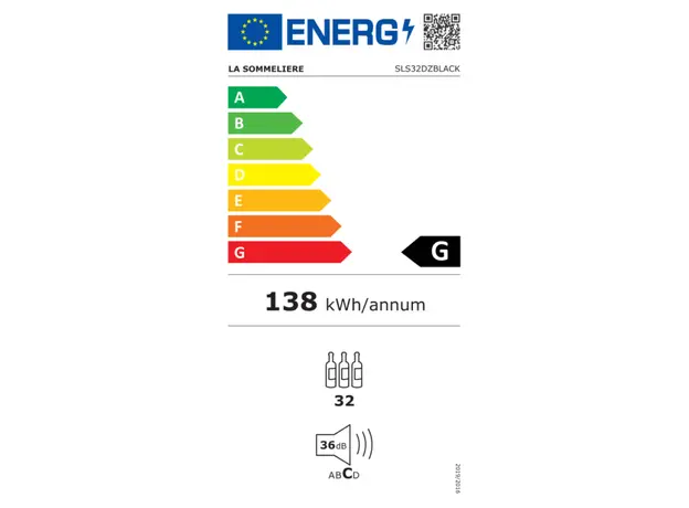 ღვინის მაცივარი La Sommelière SLS32DZBLACK, 5 image