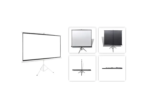 პროექტორის ეკრანი ALLSCREEN TRIPOD PROJECTION SCREEN 180X180CM HD FABRIC CTP-7272 100 inch, 4 image
