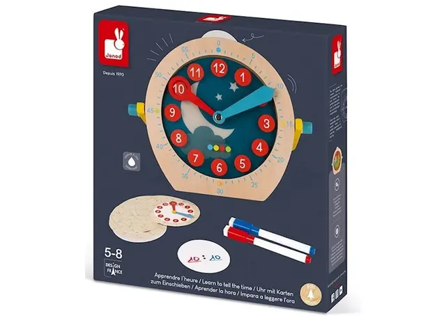 სასწავლო საათი Janod Learn To Tell The Time