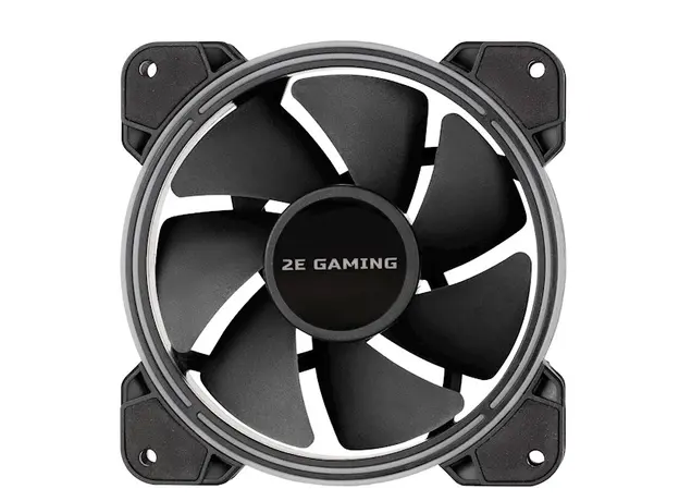 ქულერი 2E GAMING Case fan AIR COOL ACF120B-RGB, 120mm, 1300rpm,  4pin PWM+3pin, 24.8dBa, 4 image