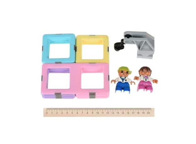 კონსტრუქტორი Magplayer Designer magnetic box set 68 e. MPT2-68, 9 image