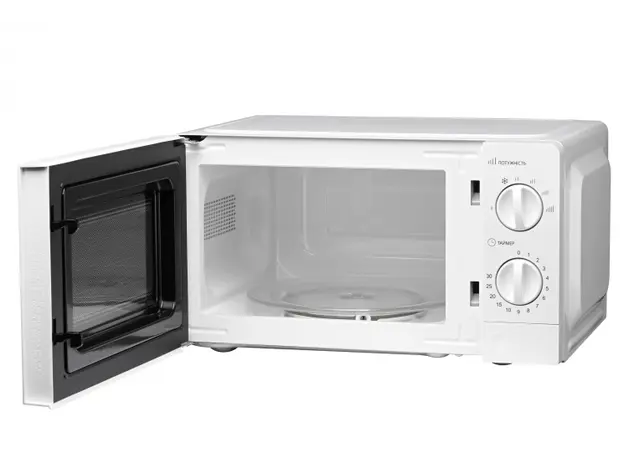 მიკროტალღური ღუმელი ARDESTO Microwave oven, 20L, mechanical control, 700W, button opening, white, 3 image