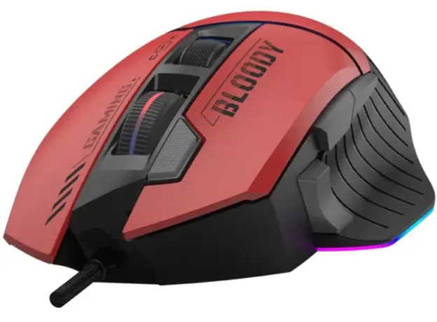 მაუსი A4tech Bloody W95 Max Sports RGB Gaming Mouse Sports Red, 5 image