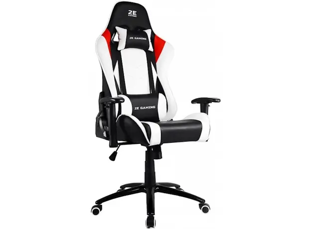 სათამაშო სავარძელი 2E 2E-GC-BUS-WT Gaming Chair Bushido White/Black, 3 image