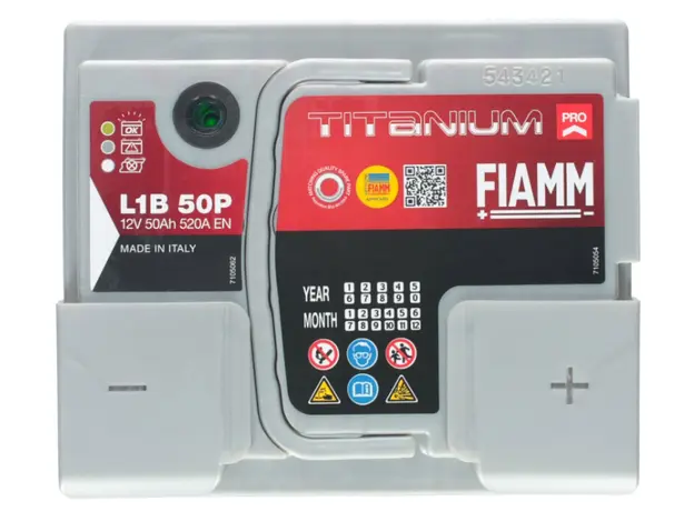 აკუმულატორი FIAMM TP L1B 50 ა*ს R+, 4 image