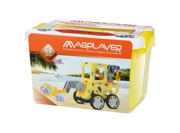 კონსტრუქტორი Magplayer Designer magnetic box set 68 e. MPT2-68, 3 image
