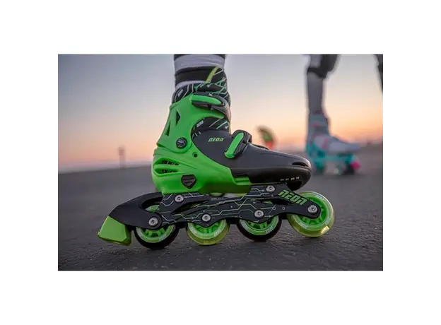 როლიკები NEON COMBO SKATES (SIZE 12-2) GREEN 4L/13L/16L CL 4PK, 5 image