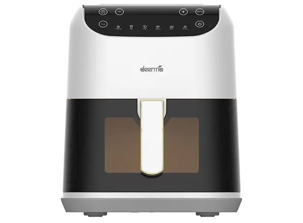 აეროგრილი Xiaomi Deerma DEM-KZ130W, 1300W, 5.5L, Air Fryer, White/Black, 3 image