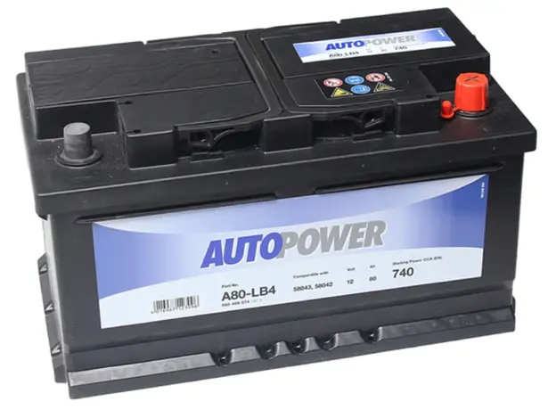 აკუმულატორი AUTOPOWER A80-LB4 80 ა*ს R+