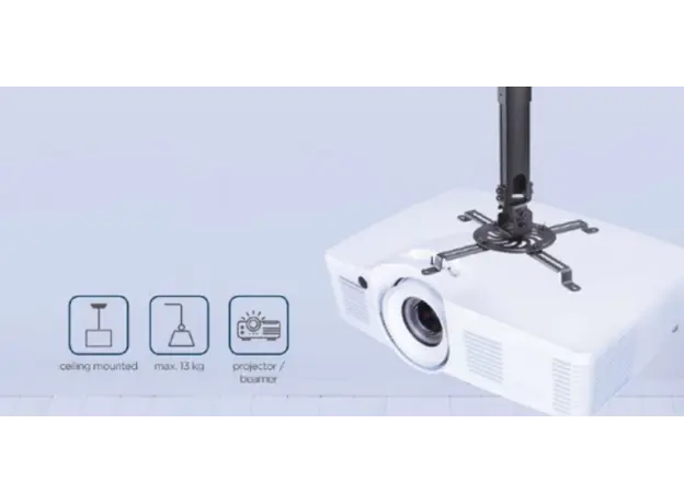 პროექტორის საკიდი Gembird CM-B-01 Adjustable Ceiling Mount For Projector/Beamer, 9 image