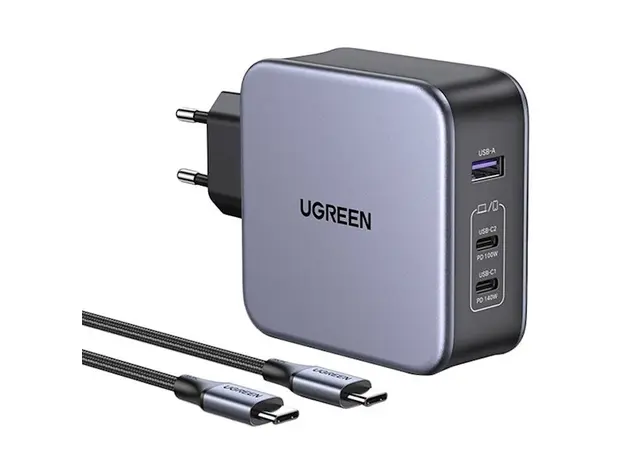 დამტენი UGREEN CD289 (90549), 140W, USB, USB-C, Gray, 3 image