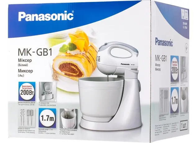 მიქსერი PANASONIC MK-GB1WTQ, 5 image