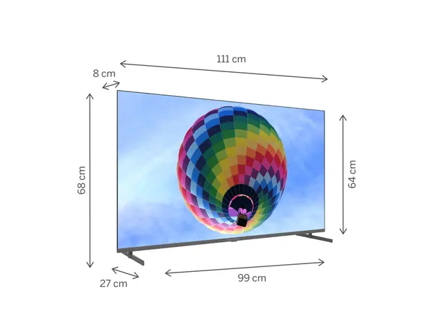 ტელევიზორი Thomson 50QG4S14, 50", 4K UHD, Smart TV, HDMI, USB, LAN, WIFI, BT, Black, 3 image