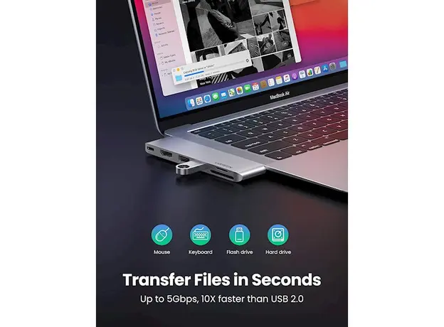 USB-C ჰაბი UGREEN (80856) USB-C Multifunction Adapter, 4 image