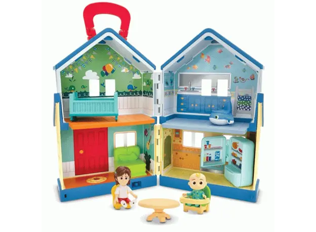 სათამაშო სახლი CoComelon Feature Playset Deluxe Family House Playset